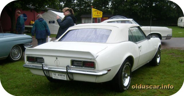 1968 Chevrolet Camaro Convertible Coupe back